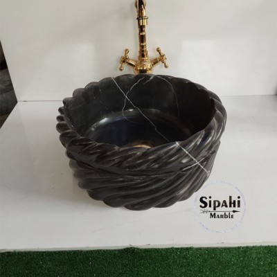 Toros Siyah Burma Model Çanak Lavabo