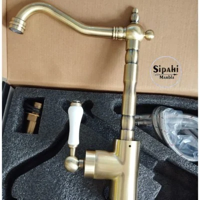 Gold Embroidered Sink Faucet Gold Embroidered Sink Faucet