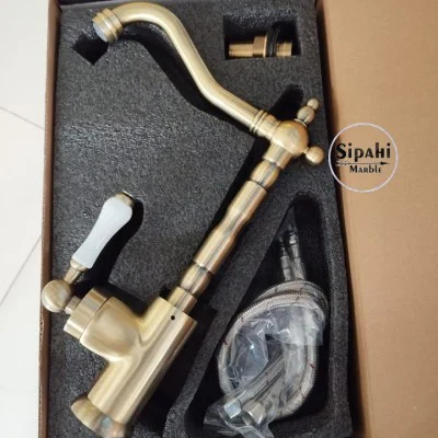 Gold Embroidered Sink Faucet Gold Embroidered Sink Faucet