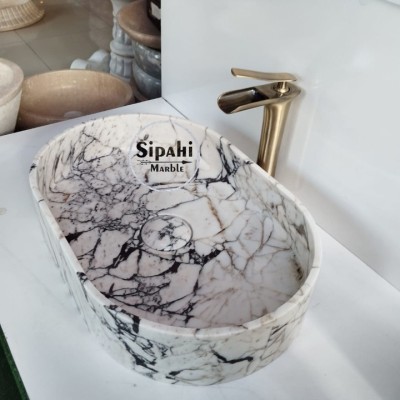 Menekşe Mermer Gizli Giderli Dizayn Lavabo Menekşe Mermer Gizli Giderli Dizayn Lavabo