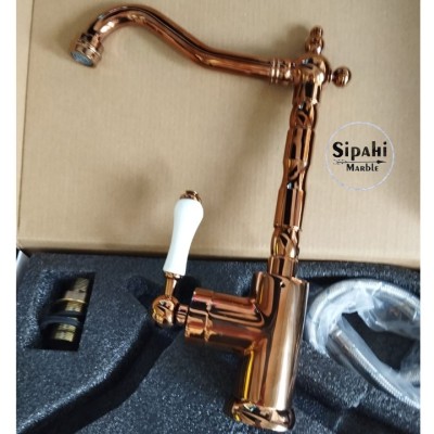 Gold Embroidered Sink Faucet Gold Embroidered Sink Faucet