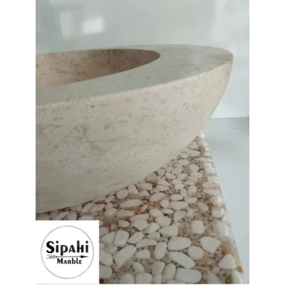 Travertine Ellipse Washbasin Travertine Ellipse Washbasin