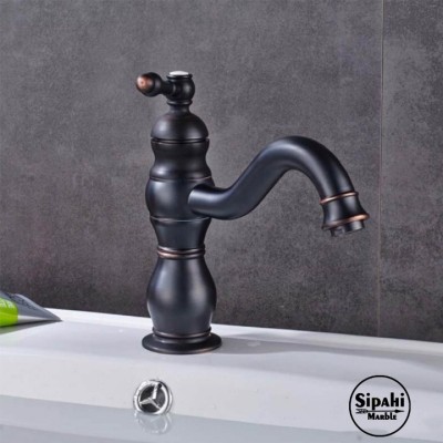 Siyah Kısa Lavabo Bataryası Siyah Kısa Lavabo Bataryası