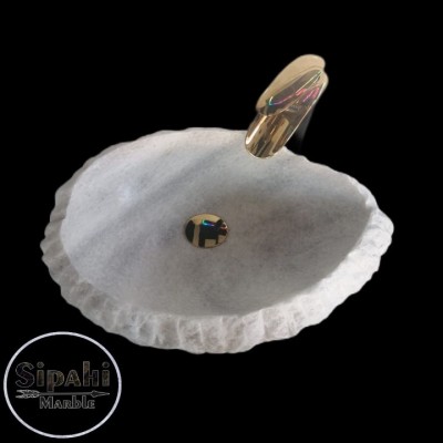 Buz Mavisi Beyaz Patlatma Badem Lavabo