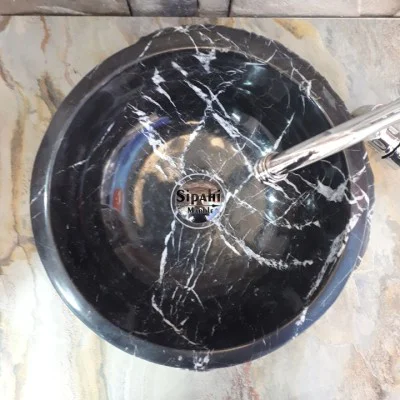 Toros Siyah Dışı Desenli Patlatma Çanak Lavabo Toros Siyah Dışı Desenli Patlatma Çanak Lavabo