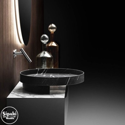 Toros Siyah Tepsi Model Gizli Giderli Lavabo Toros Siyah Tepsi Model Gizli Giderli Lavabo