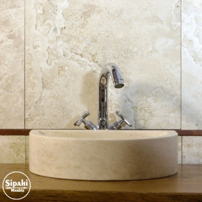 Traverten D Model Mini Lavabo Traverten D Model Mini Lavabo