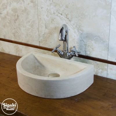 Traverten D Model Mini Lavabo Traverten D Model Mini Lavabo