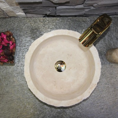 Traverten Dışı Dikey Patlama Mini Silindir Lavabo Traverten Dışı Dikey Patlama Mini Silindir Lavabo