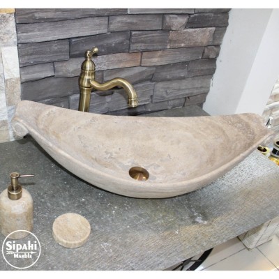 Traverten Hamak Model Lavabo Traverten Hamak Model Lavabo