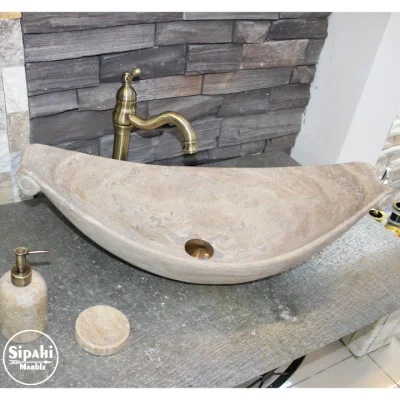 Traverten Hamak Model Lavabo Traverten Hamak Model Lavabo
