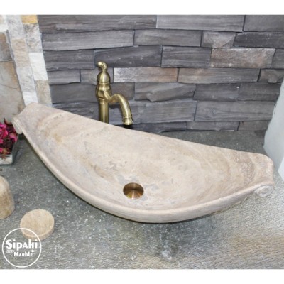 Traverten Hamak Model Lavabo Traverten Hamak Model Lavabo