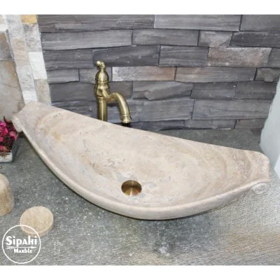 Traverten Hamak Model Lavabo Traverten Hamak Model Lavabo