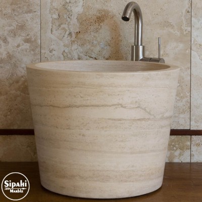 Traverten Kova Lavabo Traverten Kova Lavabo