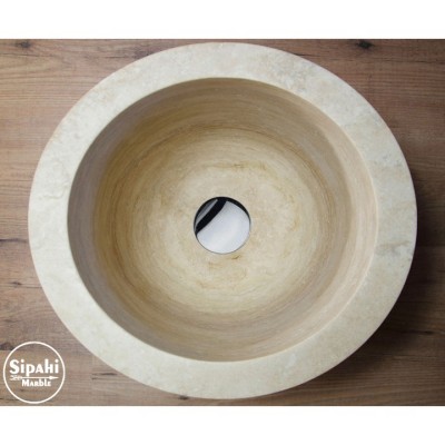 Traverten Oval Kova Lavabo Traverten Oval Kova Lavabo