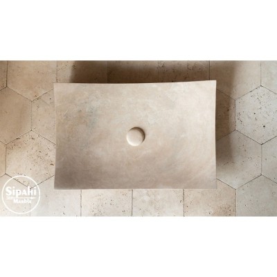 Traverten Yaprak Lavabo Traverten Yaprak Lavabo
