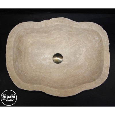 Traverten Şekilsiz Dikdörtgen Patlatma Lavabo Traverten Şekilsiz Dikdörtgen Patlatma Lavabo