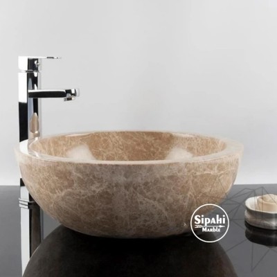 Light Emperador Yuvarlak Lavabo Light Emperador Yuvarlak Lavabo