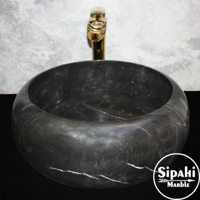 Toros Siyah Bombeli Lavabo Toros Siyah Bombeli Lavabo