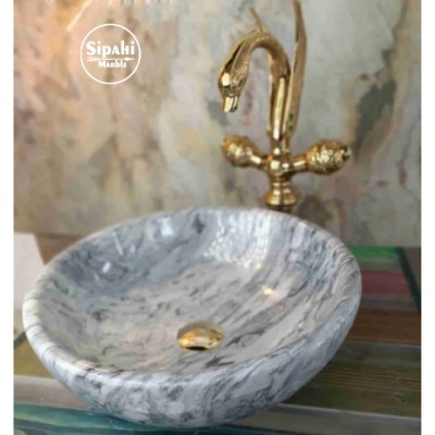 Kaplan Postu Mermer Çanak Lavabo Kaplan Postu Mermer Çanak Lavabo