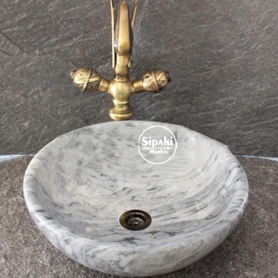 Kaplan Postu Mermer Çanak Lavabo Kaplan Postu Mermer Çanak Lavabo