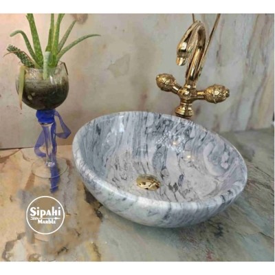 Kaplan Postu Mermer Çanak Lavabo Kaplan Postu Mermer Çanak Lavabo