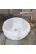 Kristal Beyaz Mermer Dışı Yatay Patlatma Bombeli Lavabo Kristal Beyaz Mermer Dışı Yatay Patlatma Bombeli Lavabo