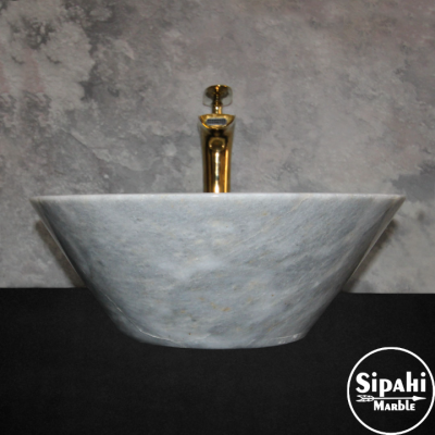 Gri Mermer V Model Lavabo Gri Mermer V Model Lavabo