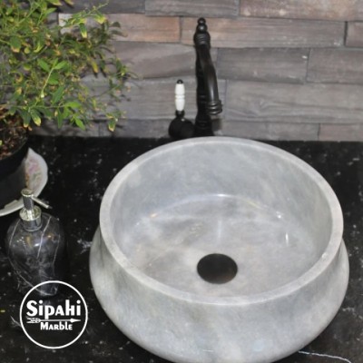 Afyon Bulutlu Mermer Armut Lavabo Afyon Bulutlu Mermer Armut Lavabo
