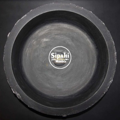 Bazalt Siyah Dışı Çizik Patlatma Silindir Lavabo Bazalt Siyah Dışı Çizik Patlatma Silindir Lavabo