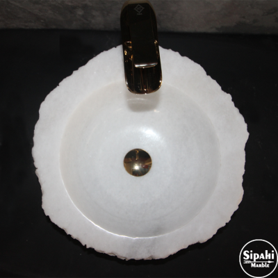 Kristal Beyaz Batarya Çıkışlı Patlatma Lavabo Kristal Beyaz Batarya Çıkışlı Patlatma Lavabo