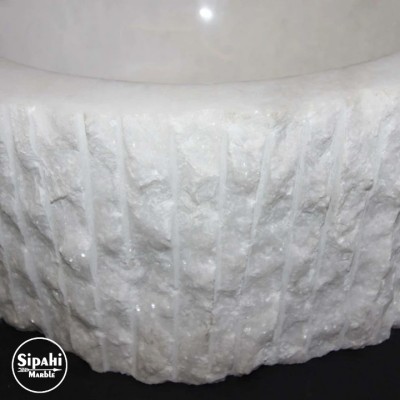 Kristal Beyaz Batarya Çıkışlı Patlatma Lavabo Kristal Beyaz Batarya Çıkışlı Patlatma Lavabo