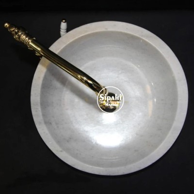 Muğla Kristal Beyaz Eğimli Lavabo Muğla Kristal Beyaz Eğimli Lavabo