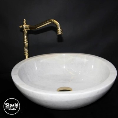Muğla Kristal Beyaz Eğimli Lavabo Muğla Kristal Beyaz Eğimli Lavabo
