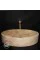 Traverten Oval Tasarım Lavabo