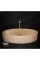 Traverten Gizli Giderli Oval Tasarım Lavabo Traverten Gizli Giderli Oval Tasarım Lavabo