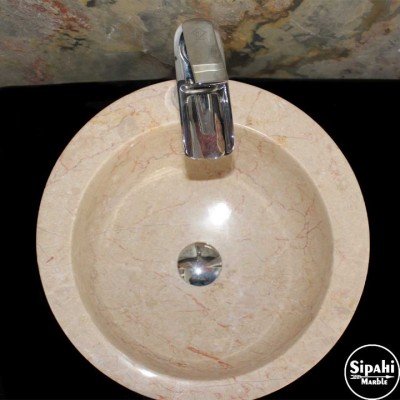 Rozalya Bej Batarya Çıkışlı Lavabo Rozalya Bej Batarya Çıkışlı Lavabo