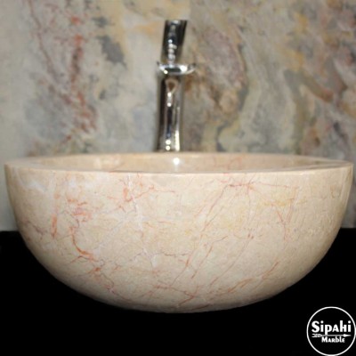 Rozalya Bej Batarya Çıkışlı Lavabo Rozalya Bej Batarya Çıkışlı Lavabo
