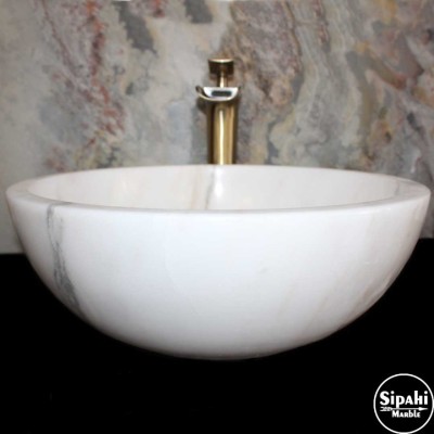 Afyon Sarılı Kalın Kenar Çanak Lavabo Afyon Sarılı Kalın Kenar Çanak Lavabo