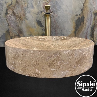 Noche Traverten Dizayn Modern Eğimli Lavabo Noche Traverten Dizayn Modern Eğimli Lavabo