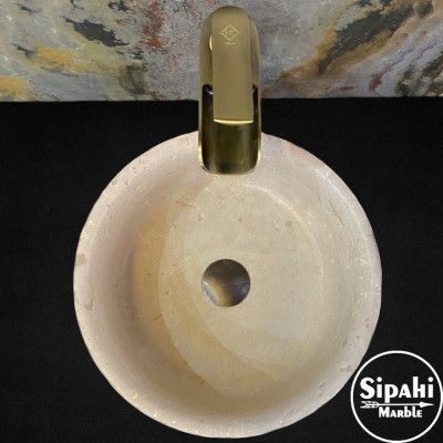 Traverten Dışı Doğal Patlatma Modern Lavabo Traverten Dışı Doğal Patlatma Modern Lavabo