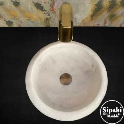 Krisral Beyaz Bombeli Lavabo Krisral Beyaz Bombeli Lavabo
