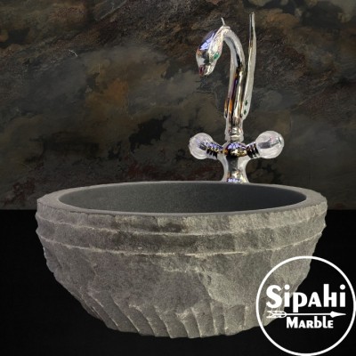 Non-Basalt Natural Blasting Stand Washbasin Non-Basalt Natural Blasting Stand Washbasin