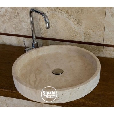 Traverten Çember Lavabo Traverten Çember Lavabo
