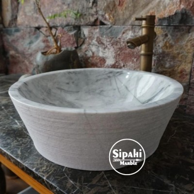 Afyon Grili Beyaz Dışı Taramalı Lavabo Afyon Grili Beyaz Dışı Taramalı Lavabo