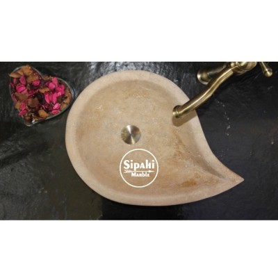 Noche Traverten Damla Model Lavabo Noche Traverten Damla Model Lavabo