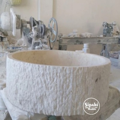 Limra Beyaz Dışı Pütürlü Derin Silindir Lavabo Limra Beyaz Dışı Pütürlü Derin Silindir Lavabo