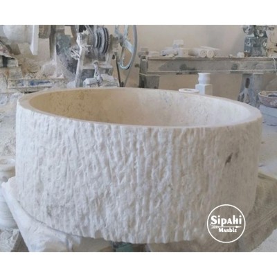 Limra Beyaz Dışı Pütürlü Derin Silindir Lavabo Limra Beyaz Dışı Pütürlü Derin Silindir Lavabo