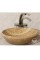 Sarı Traverten Çanak Lavabo Sarı Traverten Çanak Lavabo