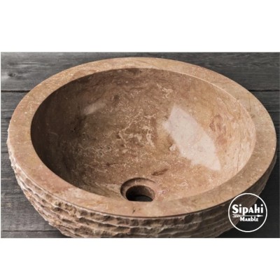 Noche Traverten Dışı Çizik Patlatma Çanak Lavabo Noche Traverten Dışı Çizik Patlatma Çanak Lavabo